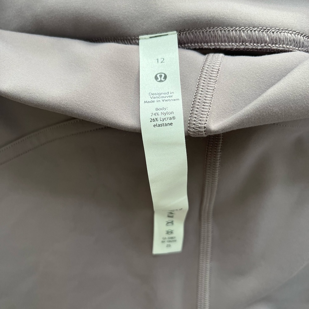 Lululemon leggings size 12 light gray